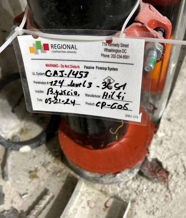 Regional Contracting Services Firestop and Installation (4)