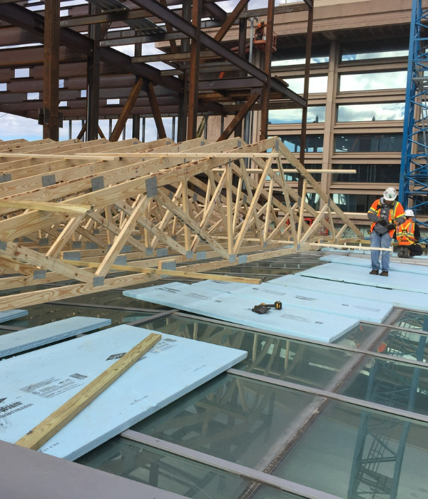 Scope Included: Temporary Roof-Glass Protection